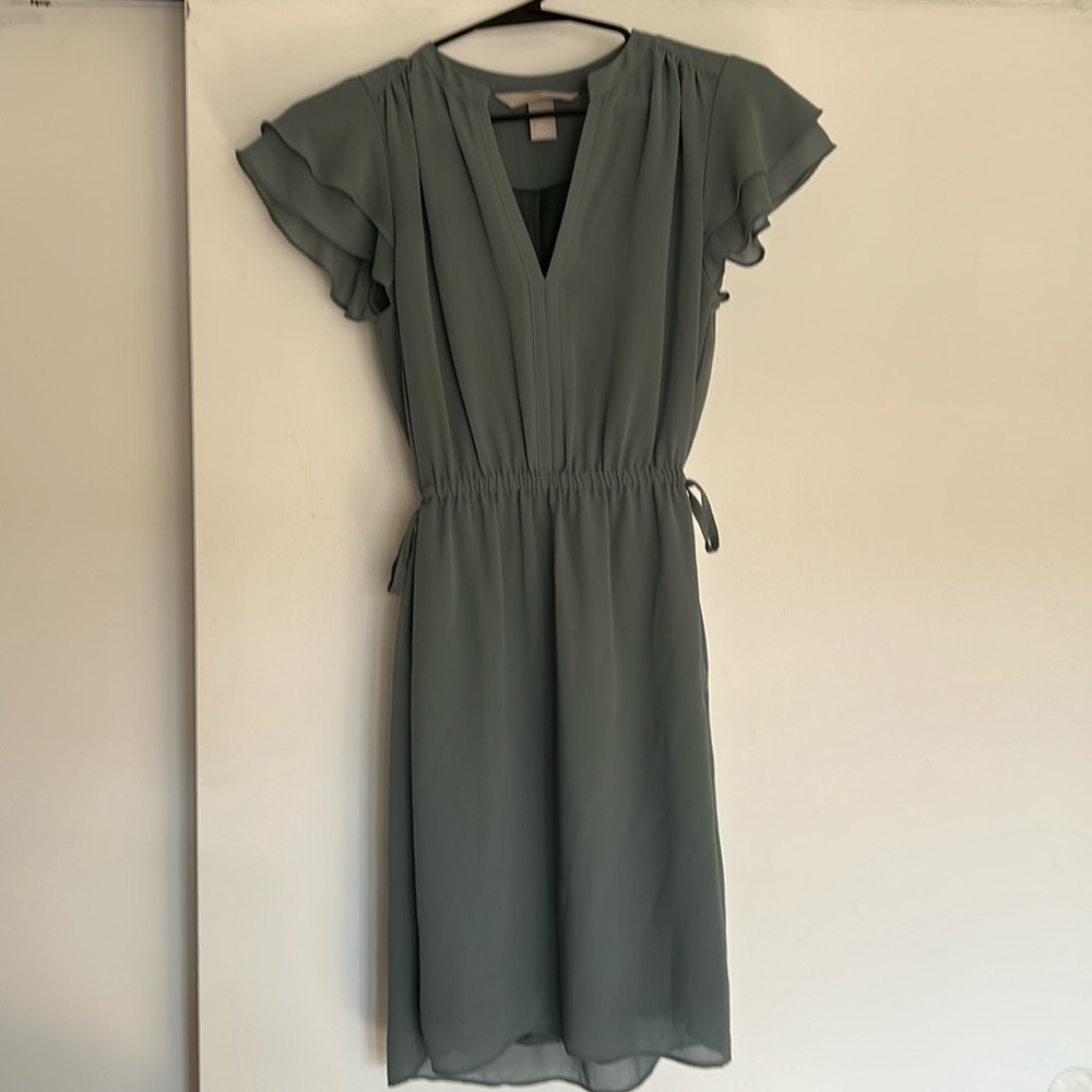 H&M flutter sleeve dress